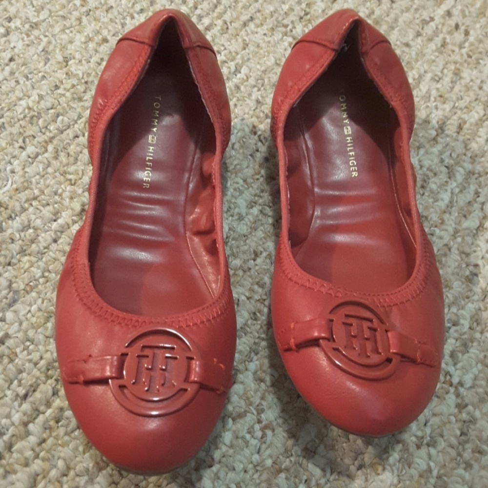 Red flats -Tommy hilfiger